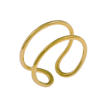 Δαχτυλίδι σύρμα Κ9 χρυσό