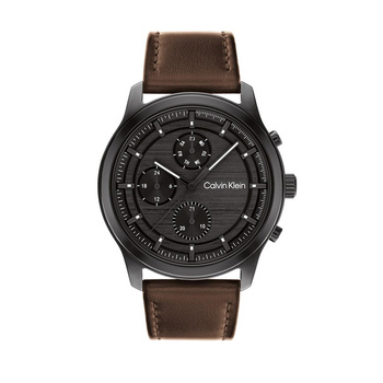 Calvin Klein Timeless black dial brown strap