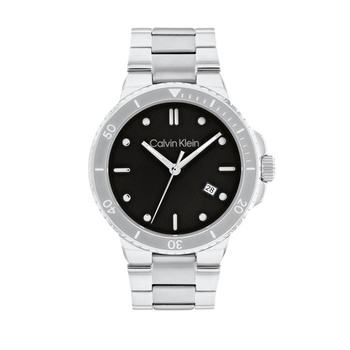 Calvin Klein Sport black dial steel bracelet