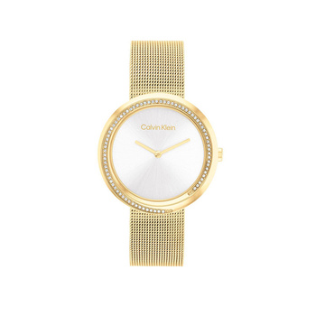 Calvin Klein Twist silver dial gold bracelet