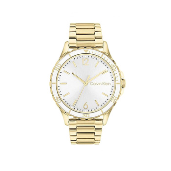 Calvin Klein Lively white dial gold bracelet