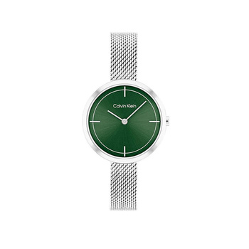 Calvin Klein Timeless green dial steel bracelet