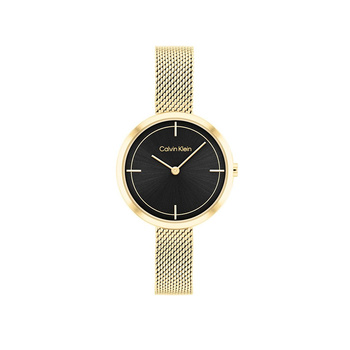 Calvin Klein Timeless black dial gold bracelet