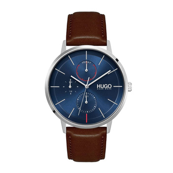 BOSS RED blue dial & brown strap