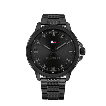 TOMMY HILFIGER Nelson black dial black bracelet