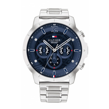 TOMMY HILFIGER Luca blue dial steel bracelet