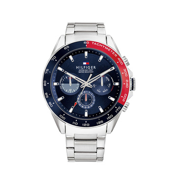 TOMMY HILFIGER Owen blue dial steel bracelet