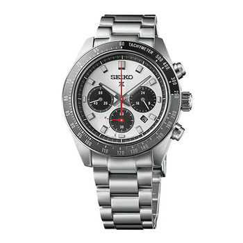 SEIKO Prospex Solar Speedtimer Chronograph Silver Dial Steel Bracelet