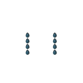 Σκουλαρίκια από ασήμι 925 με πέτρες Swarovski