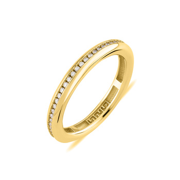 Δαχτυλίδι ολόβερο από ασήμι 925 με ζιργκόν
