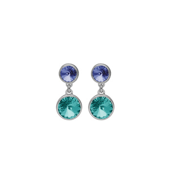 Σκουλαρίκια από ασήμι 925 με πέτρες Swarovski