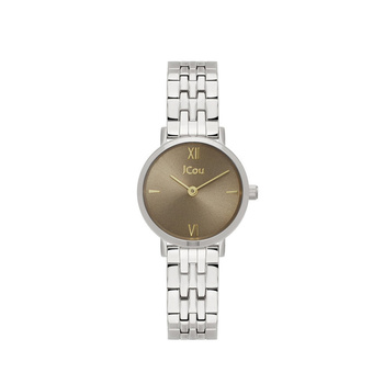 JCOU Amourette brown dial steel bracelet