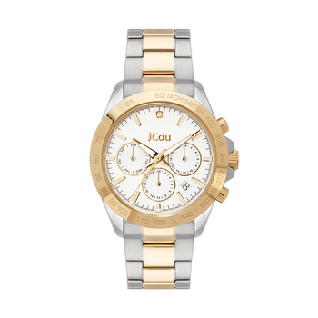 JCOU Meduse silver dial steel bracelet
