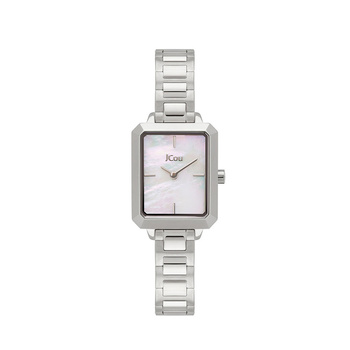 JCOU Caprice white dial steel bracelet