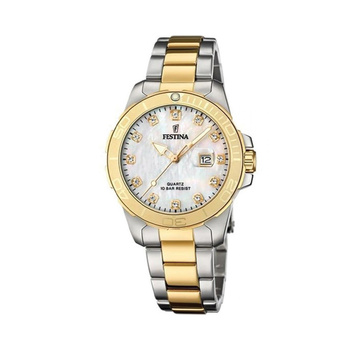 FESTINA WOMEN'S CREAM STAINLESS STEEL WATCH BRACELET