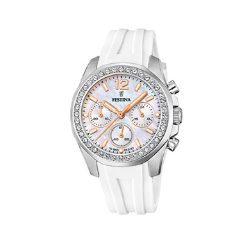 FESTINA WOMEN'S IVORY STAINLESS STEEL WATCH