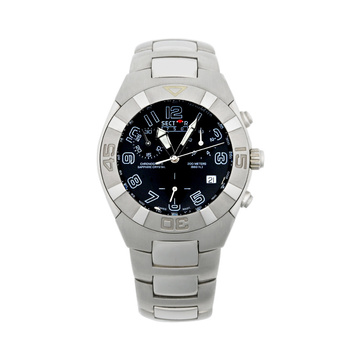 SECTOR 750 Alarm-Chronograph black dial steel bracelet