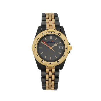 ELLESSE black dial black-gold steel bracelet