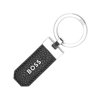 Hugo Boss Classic Grained keyring black HAK416A