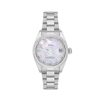 JCOU Serenity mother-of-pearl dial steel bracelet