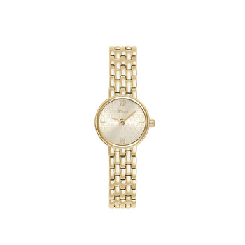 JCOU Lamelle gold dial gold  steel bracelet