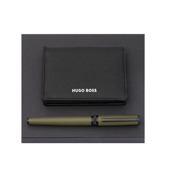 SET Hugo Boss Card Holder + Fountain Pen HPCP009A
