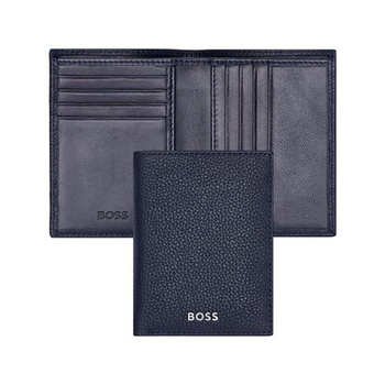 Hugo Boss Classic Grained Folding card holder navy HLE416N