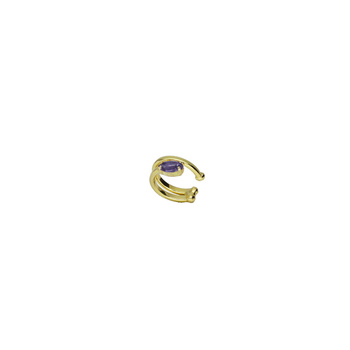 Σκουλαρίκι μονό από ασήμι 925 με πέτρα Swarovski