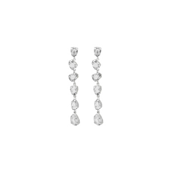 Σκουλαρίκια από ασήμι 925 με πέτρες Swarovski