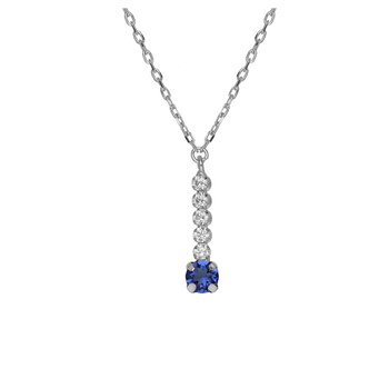 Κολιέ από ασήμι 925 με πέτρες Swarovski