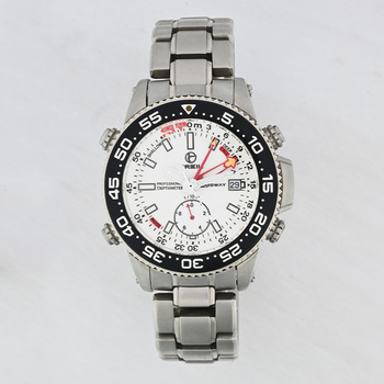 BREIL Depthmeter white dial steel bracelet 51957-071-1