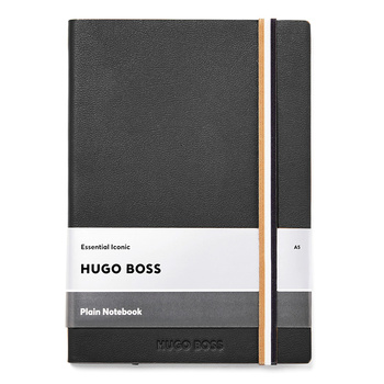 Hugo Boss Iconic black Plain Notebook A5 HNH321AP