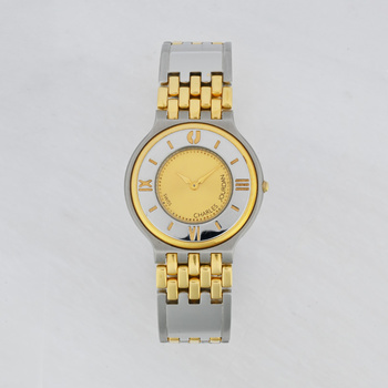 CHARLES JOURDAN gold dial gold steel bracelet