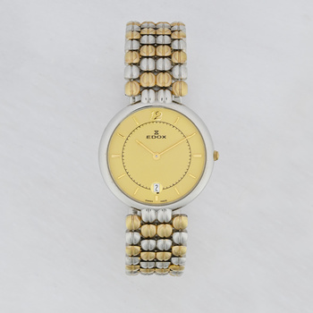 EDOX gold dial gold steel bracelet 71167