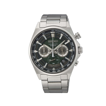 SEIKO Chronograph Green Dial Steel Bracelet