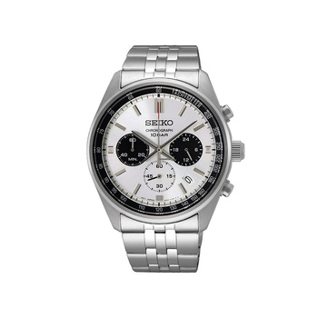 SEIKO Chronograph Silver Dial Steel Bracelet