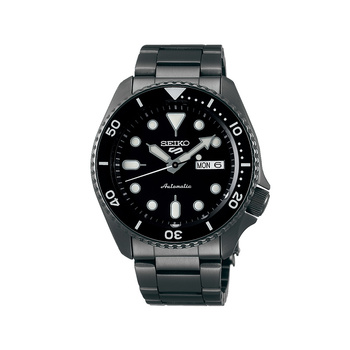 SEIKO 5 Automatic Black Dial Steel Bracelet