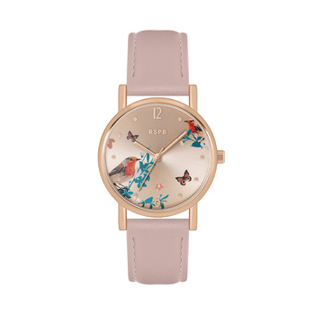 Tikkers RSPB Cream Robin Bird Printed Dial