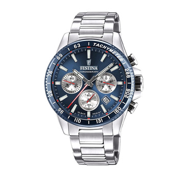 FESTINA chronograph blue dial & bracelet