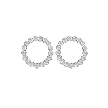 Σκουλαρίκια από ασήμι 925 με πέτρες Swarovski