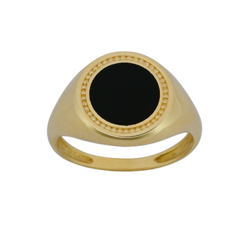 Δαχτυλίδι Κ9 χρυσό με σμάλτο