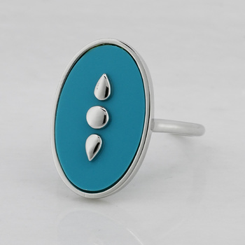 Δαχτυλίδι από ασήμι 925 με τυρκουάζ