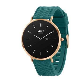 HENRY LONDON Smartwatch Rose & Teal Silicone