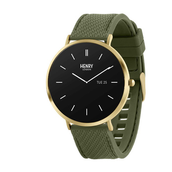 HENRY LONDON Smartwatch Gold & Forest Silicone