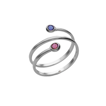 Δαχτυλίδι από ασήμι 925 με πέτρες Swarovski