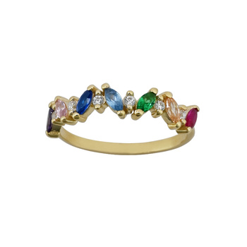 Δαχτυλίδι Κ9 χρυσό με ζιργκόν