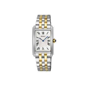 SEIKO Womens Silver Dial Gold Steel Bracelet