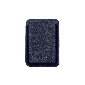 Hugo Boss Classic Card Holder Magnetic Mobile Grained Navy HLJ416N