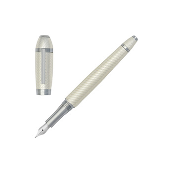 Πένα Hugo Boss Fountain Pen Arc Futurist Silver HSW4452C