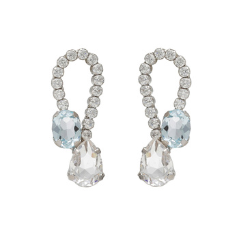 Σκουλαρίκια από ασήμι 925 με πέτρες Swarovski